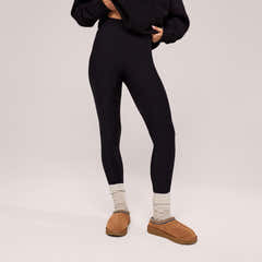 Winter Everyday High Waisted Leggings - Black