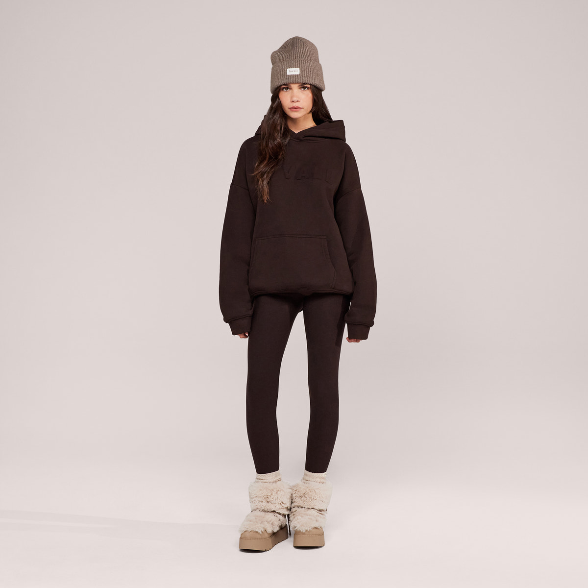 Winter Everyday High Waisted Leggings - Espresso Brown