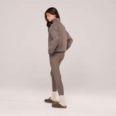 Heavyweight 1/4 Zip Sweatshirt - Mocha