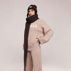 Knitted Hat - Black Coffee