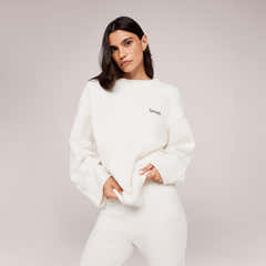 Lovall Knit Oversized Jumper - Off White