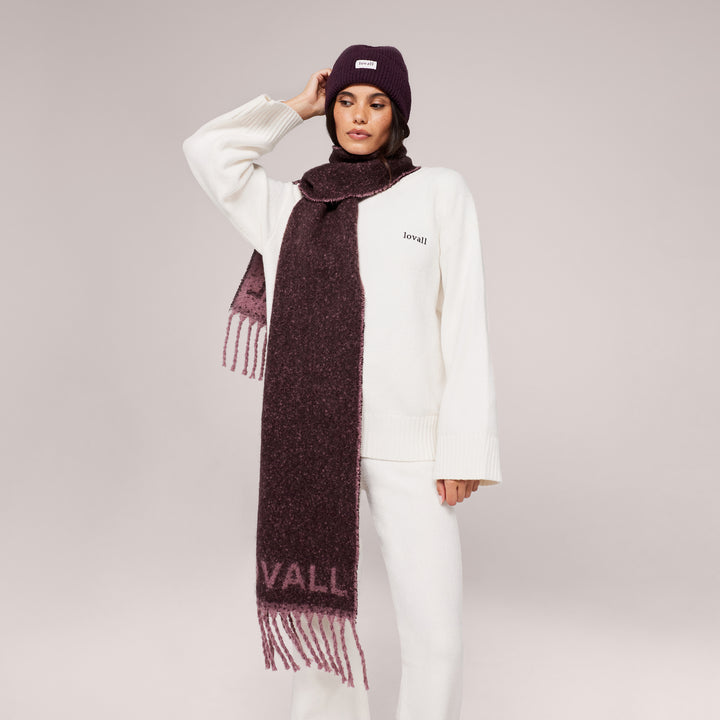Woven Scarf - Wine