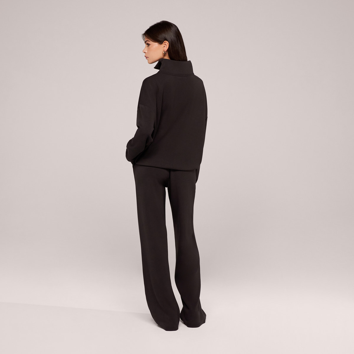 Ultimate Soft 1/4 Zip Sweatshirt - Black Coffee