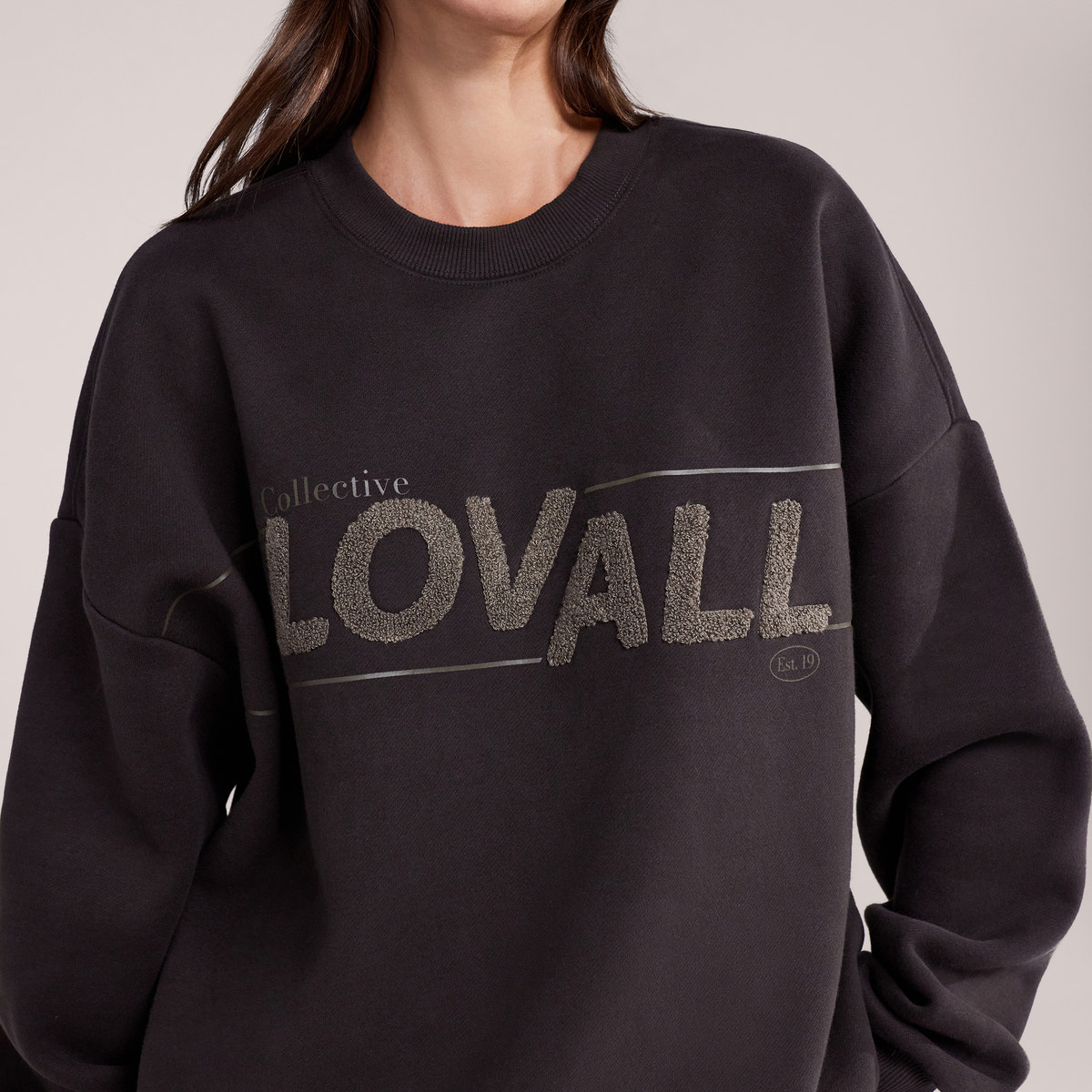 Heavyweight Oversized Sweatshirt Collective - Black Coffee