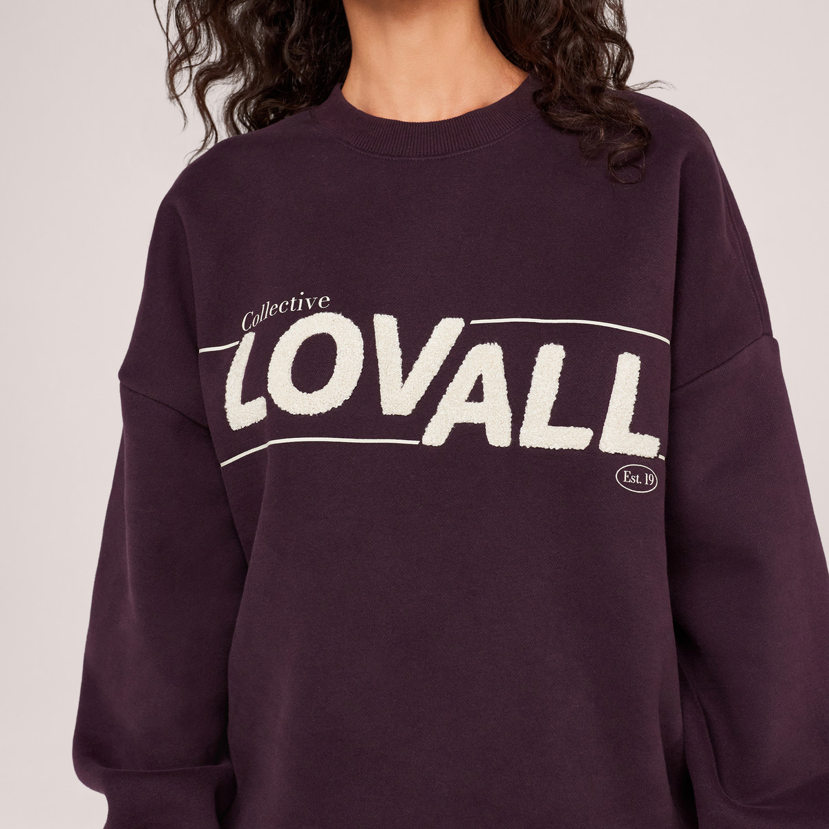 Heavyweight Oversized Sweatshirt Collective - Wine