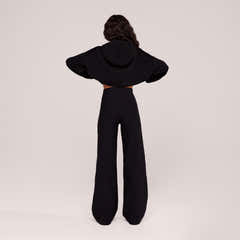 Winter Wide Leg Trousers - Black