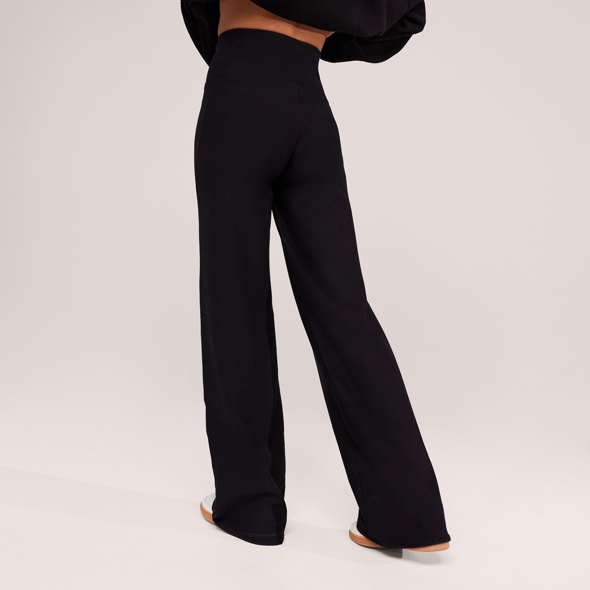 Winter Wide Leg Trousers - Black