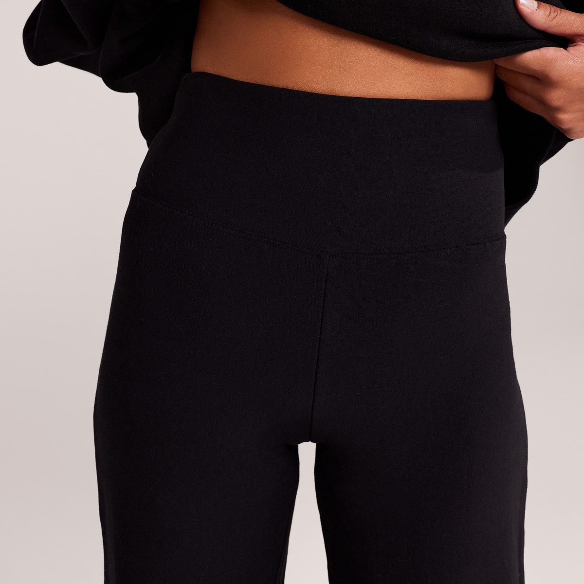 Winter Wide Leg Trousers - Black