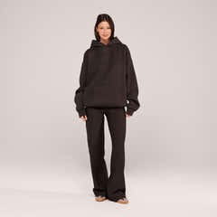 Winter Wide Leg Trousers - Black Coffee