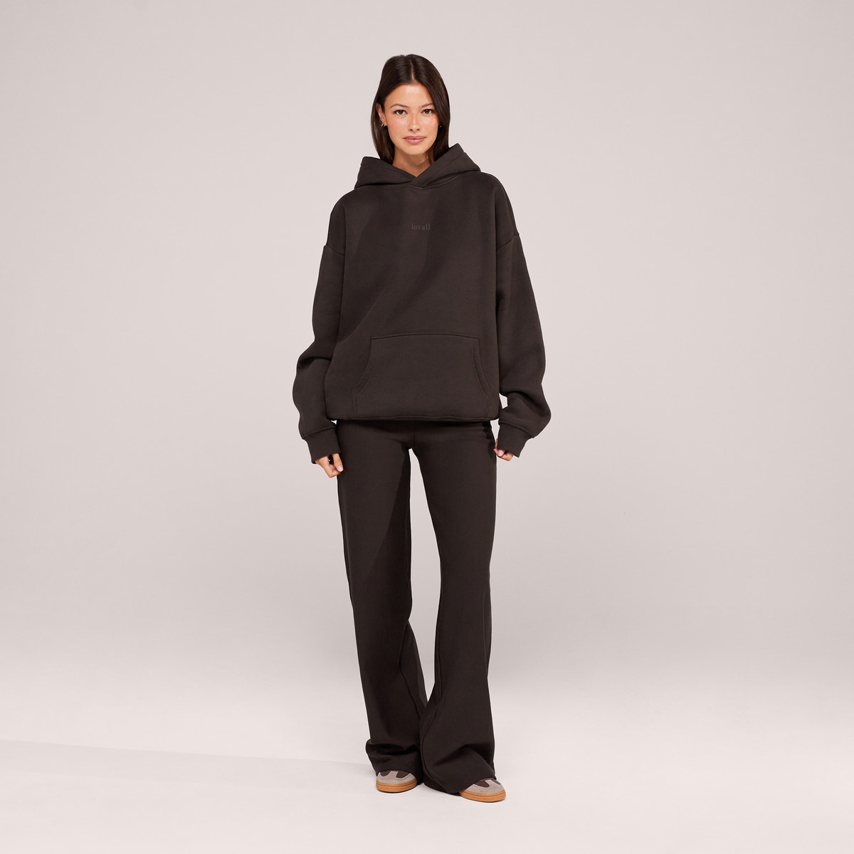 Winter Wide Leg Trousers - Black Coffee
