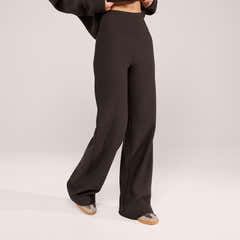 Winter Wide Leg Trousers - Black Coffee