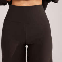 Winter Wide Leg Trousers - Black Coffee