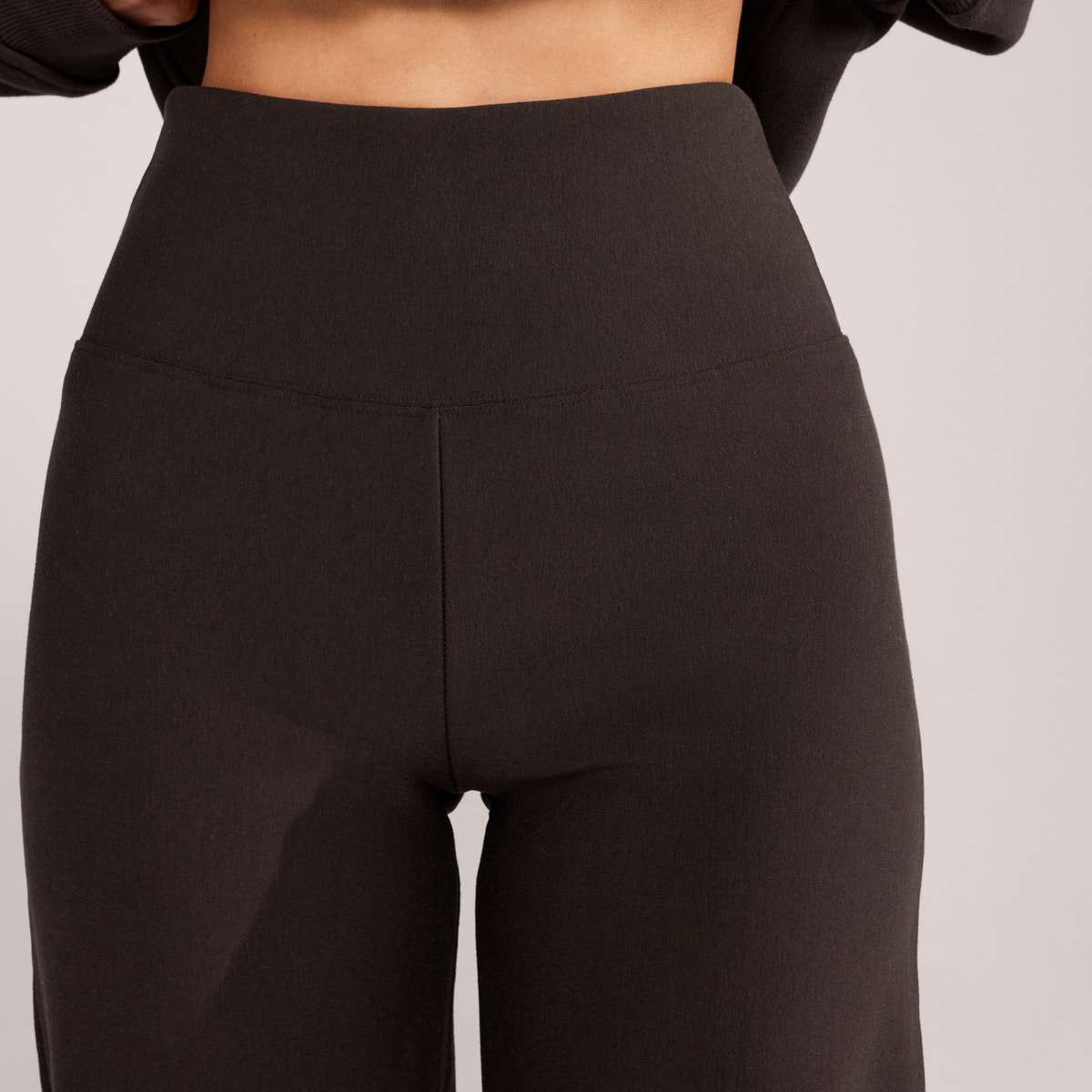 Winter Wide Leg Trousers - Black Coffee