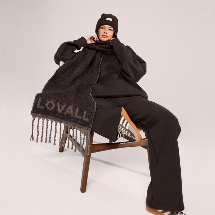 Winter Wide Leg Trousers - Black Coffee