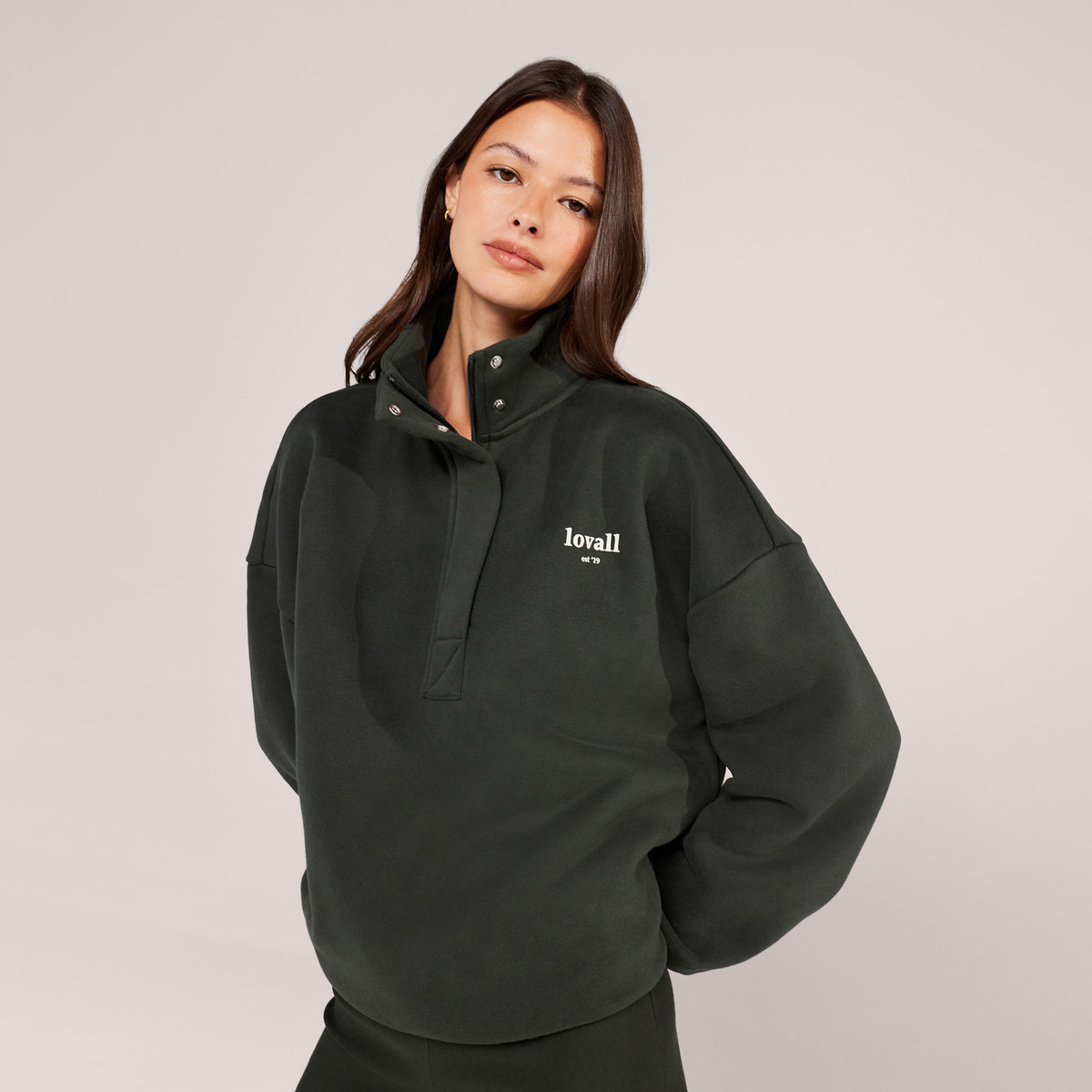 Heavyweight 1/4 Zip Sweatshirt - Pine