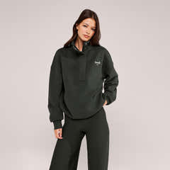 Heavyweight 1/4 Zip Sweatshirt - Pine