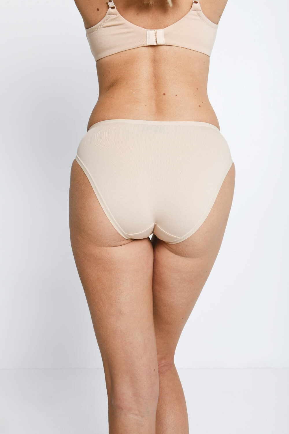 Cotton Blend High Leg Knickers 3 Pack