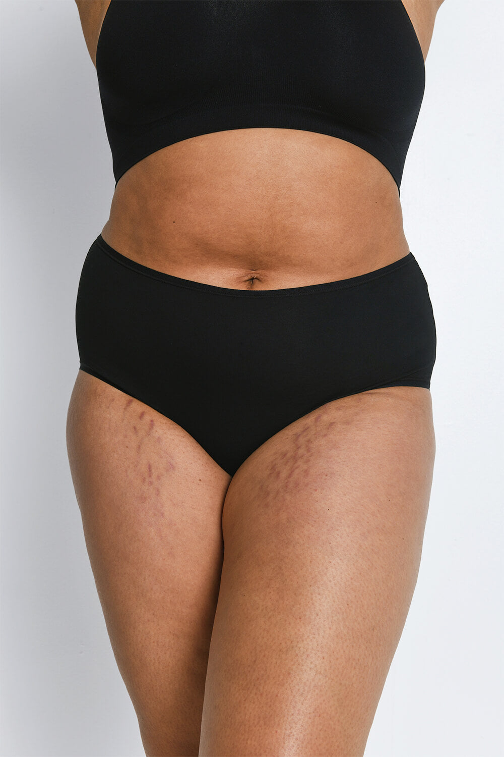 Curve High Rise Cotton Blend Full Briefs 3 Pack