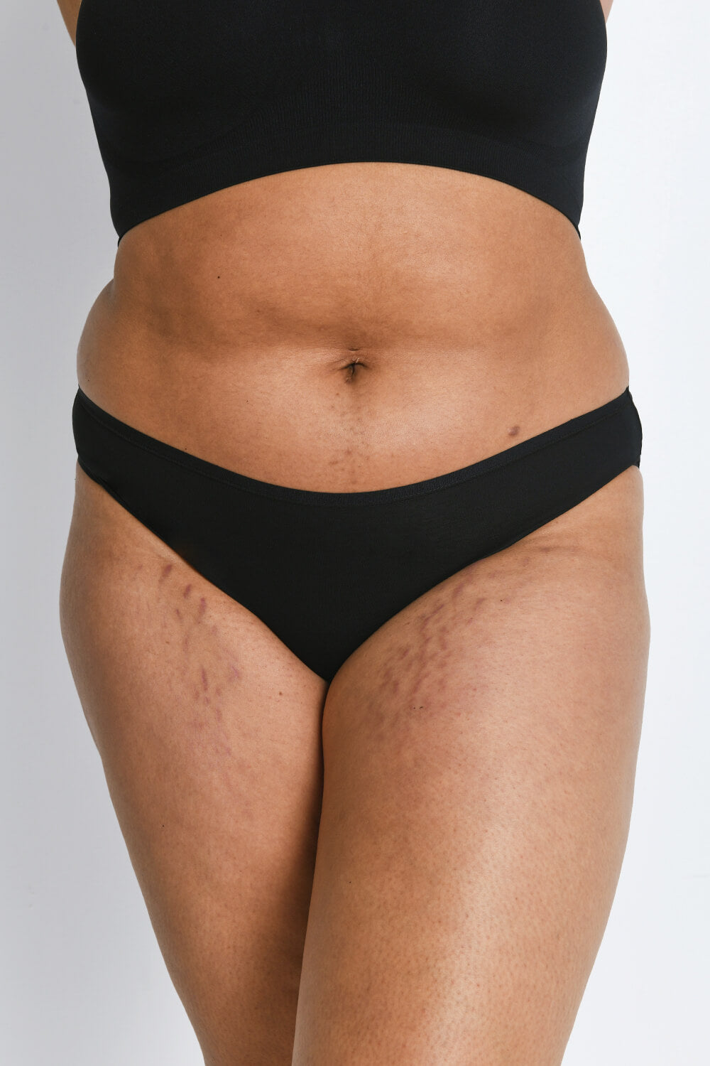 Curve Cotton Blend High Leg Knickers 3 Pack