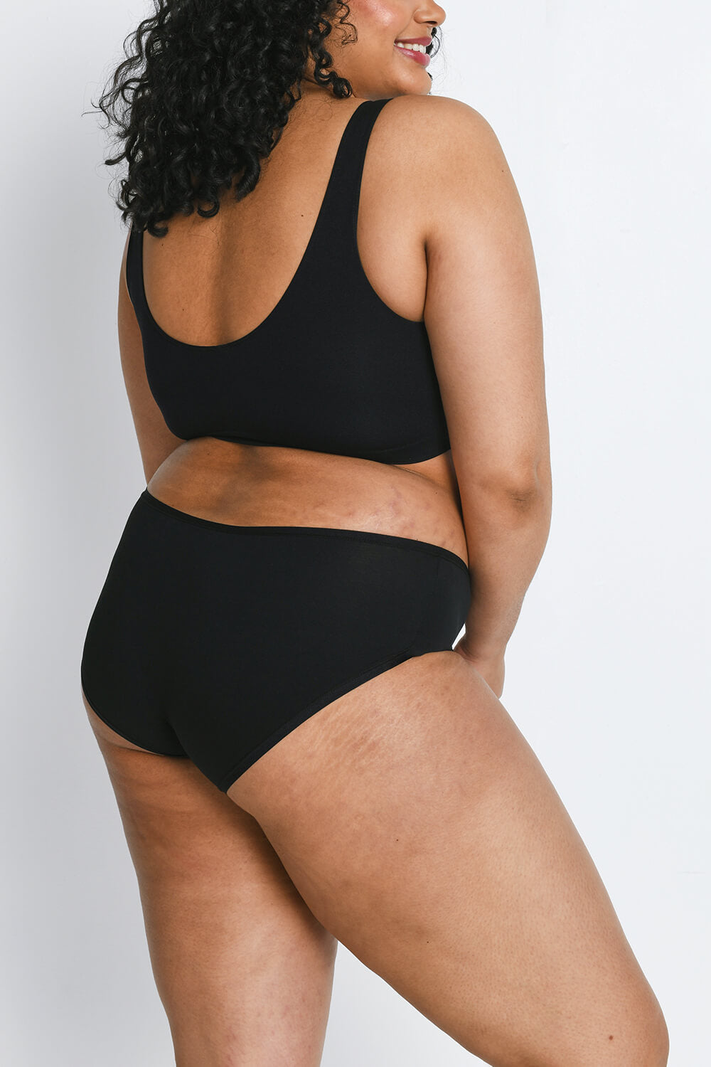 Curve Cotton Blend Blend Midi Knickers 3 Pack