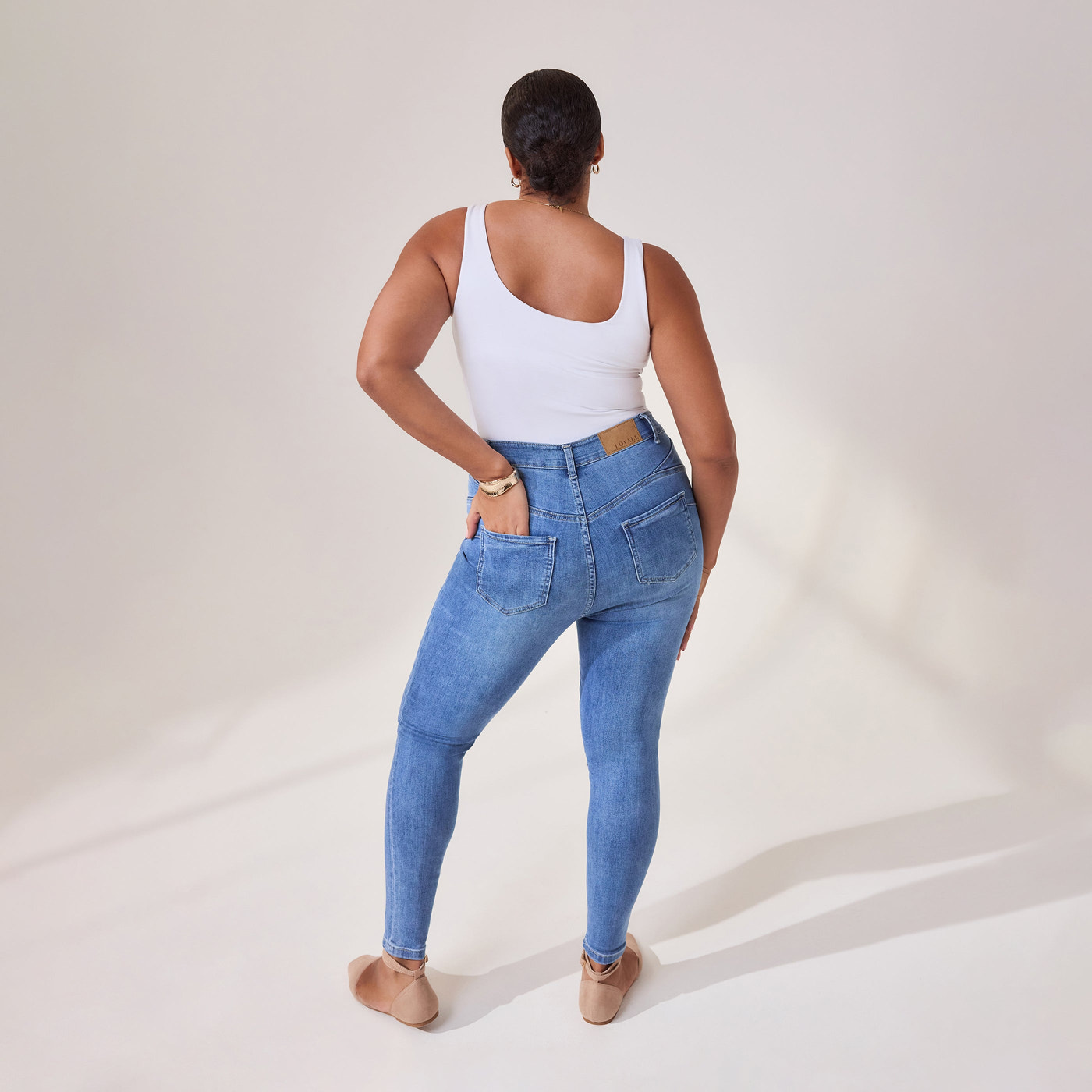 Lift & Shape Jeans - Mid Blue