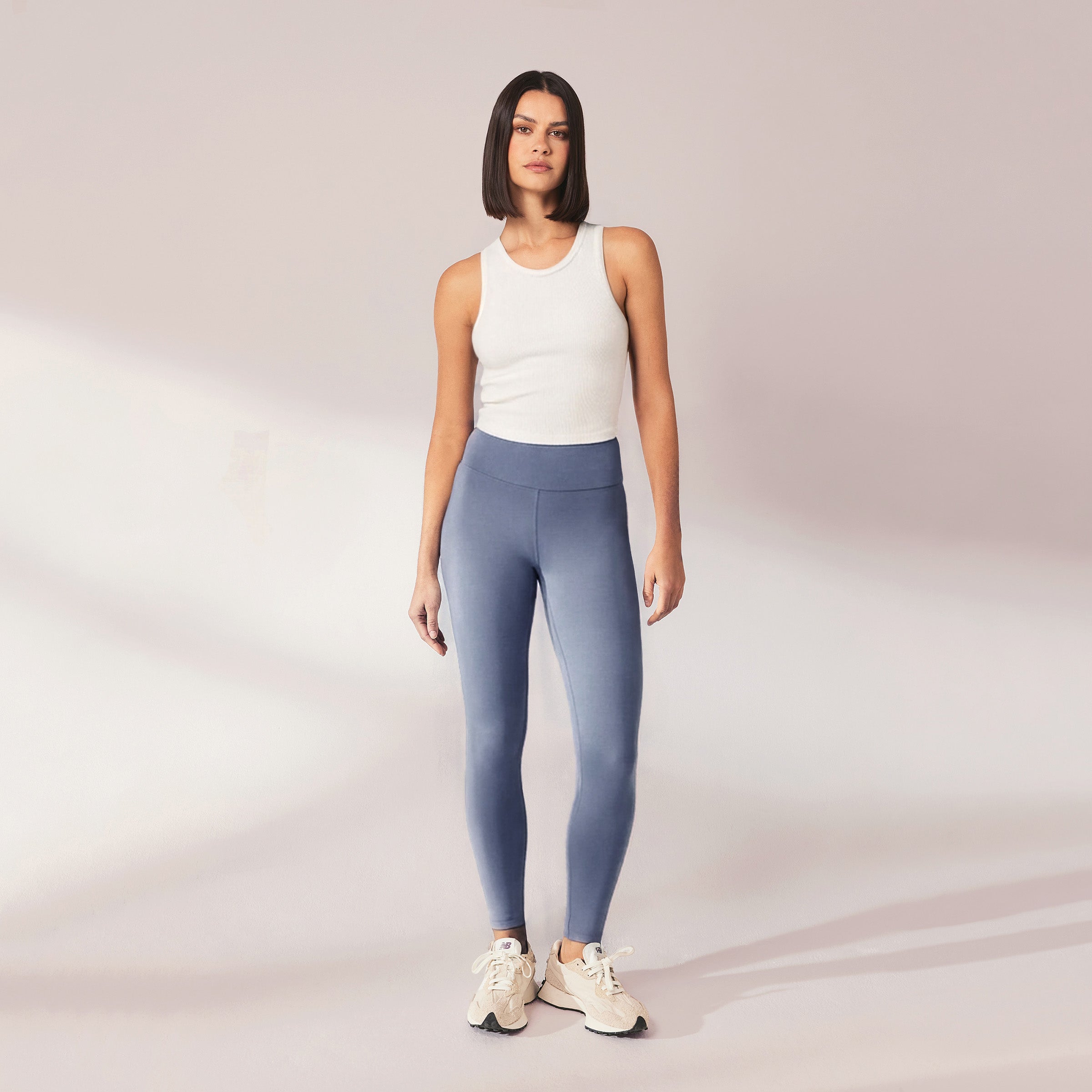Lightweight Everyday High Waisted Leggings Steel