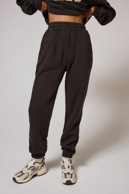 Curve ALL SZN Organic Cuffed Jogger - Black Coffee