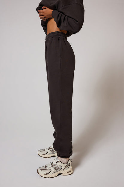 Curve ALL SZN Organic Cuffed Jogger - Black Coffee