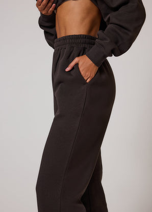 ALL SZN Organic Cuffed Jogger - Black Coffee