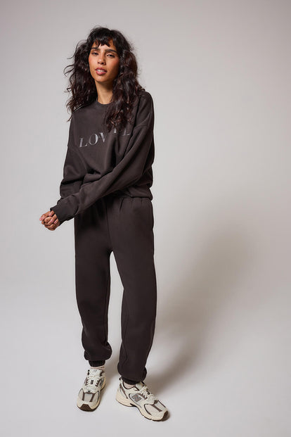 Curve ALL SZN Organic Oversized Sweatshirt Style 4 - Black Coffee