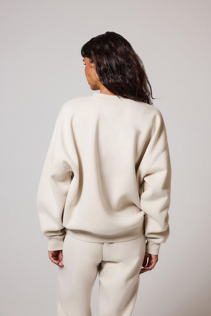 ALL SZN Organic Oversized Sweatshirt Style 3 - Ecru