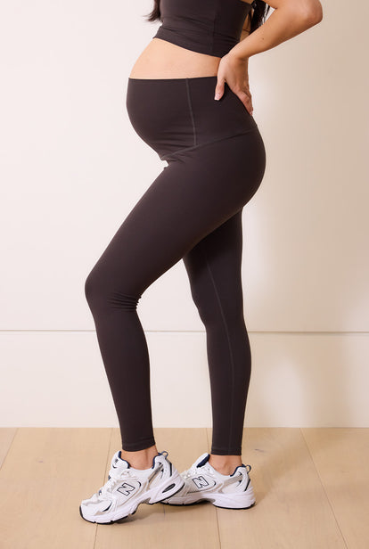 Maternity 24/7 Revitalise 7/8 Leggings - Black Coffee