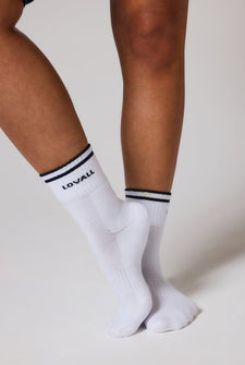 Ribbed Sports Socks - Black