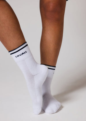 Ribbed Sports Socks - Vintage Navy