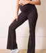 Maternity 24/7 Revitalise Flare Leggings - Black Coffee