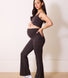 Maternity 24/7 Revitalise Flare Leggings - Black Coffee