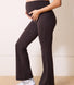 Maternity 24/7 Revitalise Flare Leggings - Black Coffee