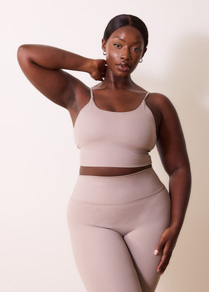 24/7 Revitalise 7/8 High Waisted Leggings - Clay