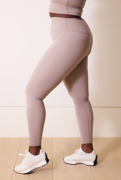 Curve 24/7 Revitalise High Waisted Leggings - Clay