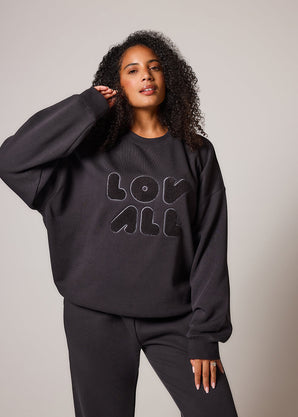 ALL SZN Organic Oversized Sweatshirt Style 1 - Shadow