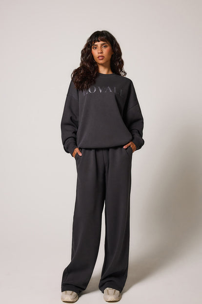 Curve ALL SZN Organic Wide Leg Jogger - Shadow