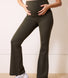 Maternity 24/7 Revitalise Flare Leggings - Deep Olive