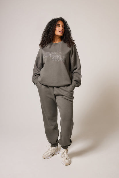 ALL SZN Organic Oversized Sweatshirt Style 2 - Slate Green