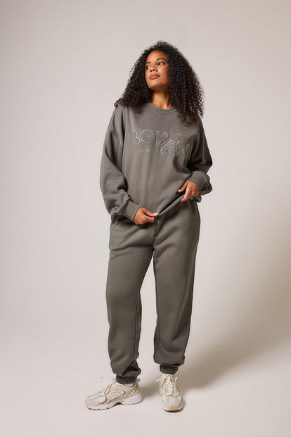 Curve ALL SZN Organic Oversized Sweatshirt Style 2 - Slate Green