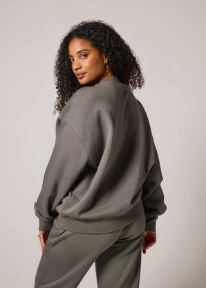 ALL SZN Organic Oversized Sweatshirt Style 2 - Slate Green