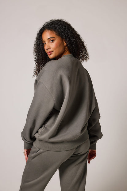 ALL SZN Organic Oversized Sweatshirt Style 2 - Slate Green