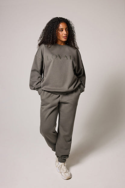 ALL SZN Organic Oversized Sweatshirt Style 4 - Slate Green