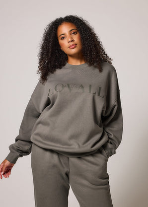 ALL SZN Organic Oversized Sweatshirt Style 4 - Slate Green