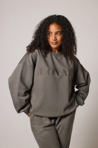 ALL SZN Organic Oversized Sweatshirt Style 4 - Slate Green