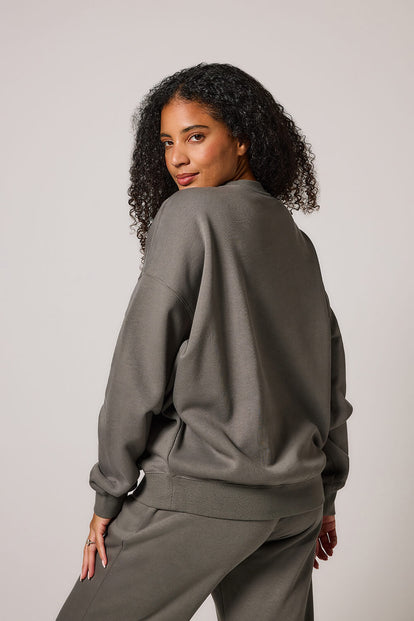 ALL SZN Organic Oversized Sweatshirt Style 4 - Slate Green